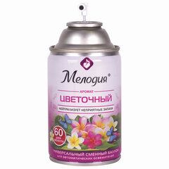 Сменный баллон 250 мл МЕЛОДИЯ &laquo;Цветочный&raquo;, для автоматических освежителей, универсальный, 605230