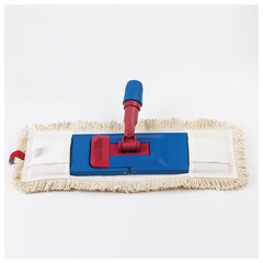 Насадка МОП плоская для швабры/<wbr/>держателя 40 см, уши/<wbr/>карманы (ТИП У/<wbr/>К), нашивной хлопок, LAIMA EXPERT, 605303