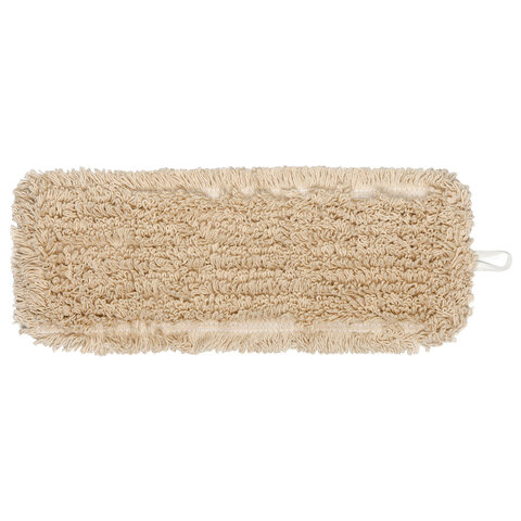 Насадка МОП плоская для швабры/держателя 40 см, уши/карманы (ТИП У/К), нашивной хлопок, LAIMA EXPERT