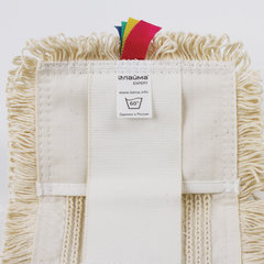 Насадка МОП плоская для швабры/<wbr/>держателя 40 см, уши/<wbr/>карманы (ТИП У/<wbr/>К), пробивной хлопок, LAIMA EXPERT, 605307