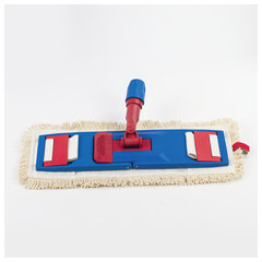 Насадка МОП плоская для швабры/<wbr/>держателя 40 см, уши/<wbr/>карманы (ТИП У/<wbr/>К), пробивной хлопок, LAIMA EXPERT, 605307