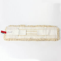 Насадка МОП плоская для швабры/<wbr/>держателя 40 см, уши/<wbr/>карманы (ТИП У/<wbr/>К), хлопок/<wbr/>микрофибра, LAIMA EXPERT, 605309