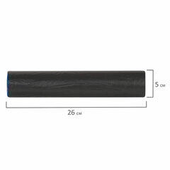 Мешки для мусора 30 л, черные, в рулоне 20 шт., особо прочные, ПВД 20 мкм, 50&times;60 см, LAIMA, 605330