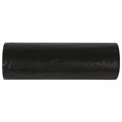 Мешки для мусора 120 л черные в рулоне 10 шт., ПВД 20 мкм, 67&times;100 см, ЛЮБАША эконом, 605333