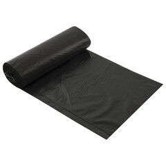 Мешки для мусора 180 л черные в рулоне 10 шт., ПВД 24 мкм, 80&times;106 см, ЛЮБАША эконом, 605336