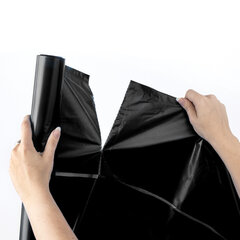 Мешки для мусора 120 л, черные, в рулоне 10 шт., особо прочные, ПВД 40 мкм, 70&times;110 см, LAIMA, 605341