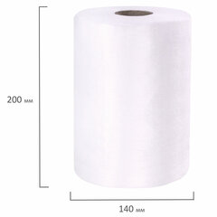 Салфетки универсальные в рулоне 200 шт. ЧУДЕСНАЯ ТРЯПКА, 20&times;22 см, вискоза, 45 г/<wbr/>м<sup>2</sup>, белые, LAIMA, 605490