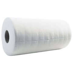 Салфетки универсальные в рулоне 150 шт. СУПЕР ТРЯПКА, 20&times;23 см, вискоза, 35 г/<wbr/>м<sup>2</sup>, белые, ЛЮБАША, 605492