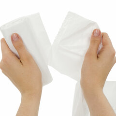 Мешки для мусора 35 л белые в рулоне 30 шт., ПНД 6 мкм, 48&times;55 см, LAIMA, 605538