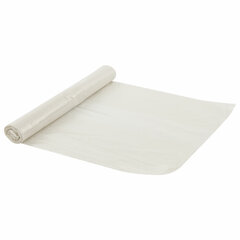 Мешки для мусора 120 л, прозрачные, в рулоне 10 шт., ПВД 25 мкм, 67&times;100 см, LAIMA, 605540