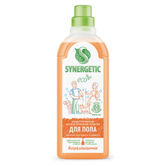 Средство для мытья пола и поверхностей 1 л SYNERGETIC, c дезинфицирующим эффектом, биоразлагаемое