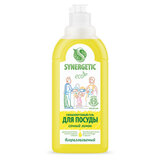 Гель для мытья посуды антибактериальный 500 мл, SYNERGETIC "Лимон"