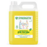 Гель для мытья посуды антибактериальный 5 л, SYNERGETIC "Лимон"