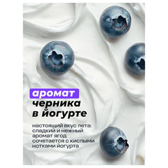 Мыло-крем жидкое 1 л GRASS MILANA "Черника в йогурте", дозатор
