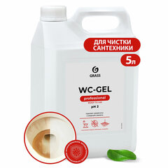 Средство для уборки сантехнических блоков 5,3 кг GRASS WC-GEL, кислотное, гель
