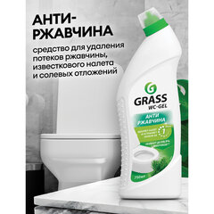 Средство для уборки санитарных помещений 750 мл, GRASS WC-GEL АНТИРЖАВЧИНА, кислотное, гель