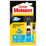 Клей-гель моментальный Супер МОМЕНТ, 3 г, отрывная мультикарта, 622917