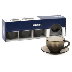 Набор чайный на 6 персон, 6 чашек объемом 200 мл и 6 блюдец, "Simply Eclipse", LUMINARC, J1261