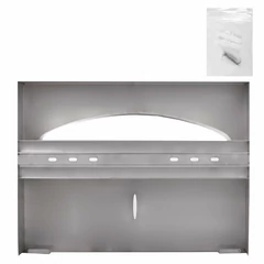 Диспенсер для покрытий на унитаз LAIMA PROFESSIONAL INOX, (V1) 1/<wbr/>2, нержавеющая сталь, матовый, 605702