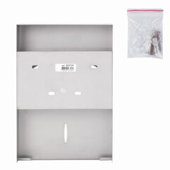 Диспенсер для покрытий на унитаз LAIMA PROFESSIONAL INOX, 1/<wbr/>4 сложения, нержавеющая сталь, матовый, 605704