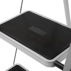 Стремянка стальная КЛАСС ПЛЮС, 3 ШИРОКИЕ СТУПЕНИ 20&times;30 см, верхняя площадка 69 см, до 120 кг, 123303