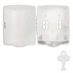 Диспенсер для полотенец с центральной вытяжкой LAIMA PROFESSIONAL ORIGINAL (Система М1/<wbr/>M2), белый, ABS-пластик, 605763