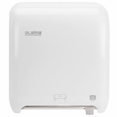 Диспенсер для полотенец в рулонах LAIMA PROFESSIONAL ORIGINAL (Система H1), механический, с автоотрезом листа, ABS-пластик, 605764