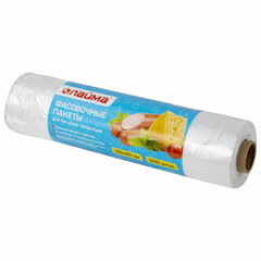 Пакеты фасовочные 30&times;40 см КОМПЛЕКТ 500 шт., ПНД, 8 мкм, рулон на втулке, LAIMA, 605953