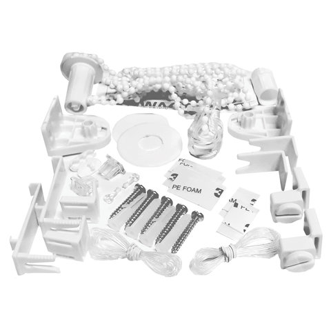 Штора рулонная светонепроницаемая (Блэкаут) BRABIX 50х175 см, кремовый/серебро, 606005