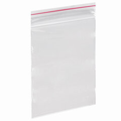 Пакеты с замком ZIP LOCK &laquo;зиплок&raquo;, комплект 100 шт., 60&times;80 мм, ПВД, толщина 35 микрон, BRAUBERG, 606207
