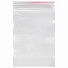 Пакеты с замком ZIP LOCK &laquo;зиплок&raquo;, комплект 100 шт., 70&times;100 мм, ПВД, толщина 35 микрон, BRAUBERG, 606208