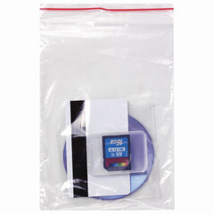 Пакеты с замком ZIP LOCK &laquo;зиплок&raquo;, комплект 100 шт., 120&times;170 мм, ПВД, толщина 35 микрон, BRAUBERG, 606212
