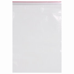 Пакеты с замком ZIP LOCK &laquo;зиплок&raquo;, комплект 100 шт., 180&times;250 мм, ПВД, толщина 40 микрон, BRAUBERG, 606214