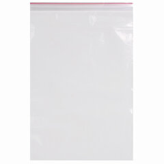 Пакеты с замком ZIP LOCK &laquo;зиплок&raquo;, комплект 100 шт., 200&times;300 мм, ПВД, толщина 40 микрон, BRAUBERG, 606216