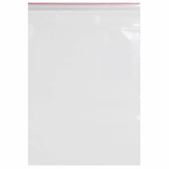 Пакеты с замком ZIP LOCK &laquo;зиплок&raquo;, комплект 100 шт., 400&times;500 мм, ПВД, толщина 40 микрон, BRAUBERG, 606219