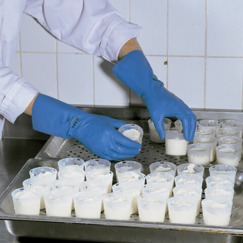 Перчатки нитриловые MAPA Optinit/Ultranitril 472, КОМПЛЕКТ 10 пар, размер 10, XL, синие