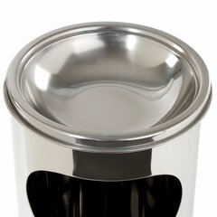 Урна с пепельницей 18 литров, 580&times;210 мм, нержавеющая сталь, зеркальная, LAIMA PROFESSIONAL, 606297