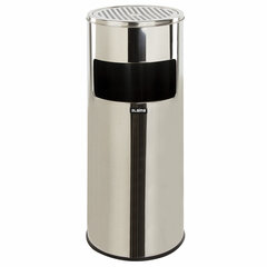 Урна с пепельницей 27 литров, 600&times;250 мм, нержавеющая сталь, зеркальная, LAIMA PROFESSIONAL, 606299