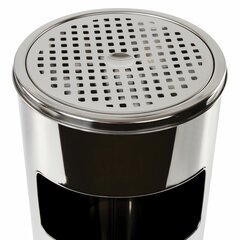 Урна с пепельницей 27 литров, 600&times;250 мм, нержавеющая сталь, зеркальная, LAIMA PROFESSIONAL, 606299