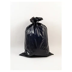 Мешки для мусора 240 л, черные, в рулоне 10 шт., ПВД, 30 мкм, 112&times;140 см, PACLAN Professional