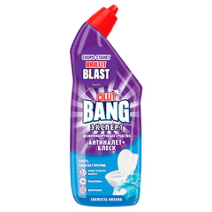 Средство для уборки туалета дезинфицирующее 750 мл CILLIT BANG "Антиналет+Блеск", Свежесть океана, 07813