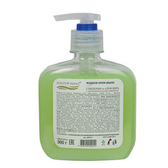 Мыло-крем жидкое 300 г ЗОЛОТОЙ ИДЕАЛ &laquo;Глицерин и алоэ вера&raquo;,с антибактериальным эффектом, дозатор, 606412