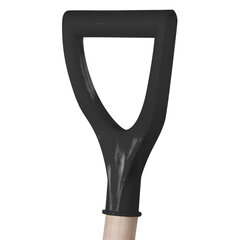 Лопата штыковая из рельсовой стали ГРАНДМАСТЕР, 21&times;36 см, высота 130 см, деревянный черенок, 606553