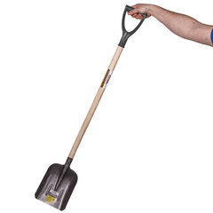 Лопата совковая из рельсовой стали ГРАНДМАСТЕР, 23&times;28 см, высота 130 см, деревянный черенок, 606554