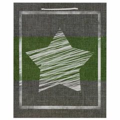 Пакет подарочный (1 штука) 26&times;13&times;32 см, ЗОЛОТАЯ СКАЗКА &laquo;Звезда&raquo;, ламинированный, 606588