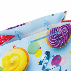 Пакет подарочный (1 штука) 26&times;13&times;32 см, ЗОЛОТАЯ СКАЗКА &laquo;Кексики&raquo;, ламинированный, 606593