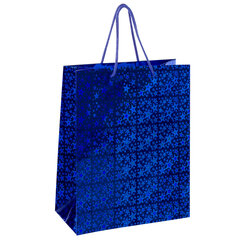 Пакет подарочный (1 штука) 26&times;13&times;32 см, ЗОЛОТАЯ СКАЗКА голография, ассорти 4 цвета, 606607