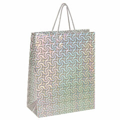 Пакет подарочный (1 штука) 26&times;13&times;32 см, ЗОЛОТАЯ СКАЗКА голография, ассорти 4 цвета, 606607