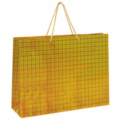 Пакет подарочный (1 штука) 45&times;13&times;33 см, ЗОЛОТАЯ СКАЗКА голография, ассорти 3 цвета, 606609