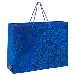 Пакет подарочный (1 штука) 45&times;13&times;33 см, ЗОЛОТАЯ СКАЗКА голография, ассорти 3 цвета, 606609